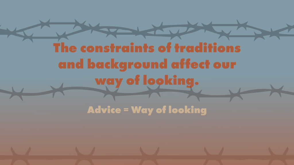 The constraints of traditions 